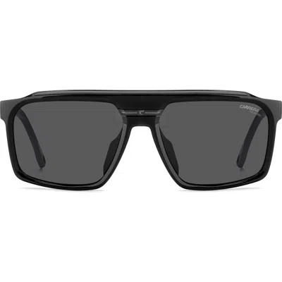 Carrera Eyewear C Sport 59mm Rectangular Sunglasses In Black