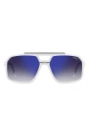 Carrera Eyewear C Sport 61mm Gradient Square Sunglasses