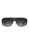 Carrera Eyewear C Sport 62mm Oversize Rectangular Sunglasses In Multi