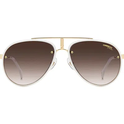 Carrera Eyewear Glory 58mm Pilot Sunglasses In Gold