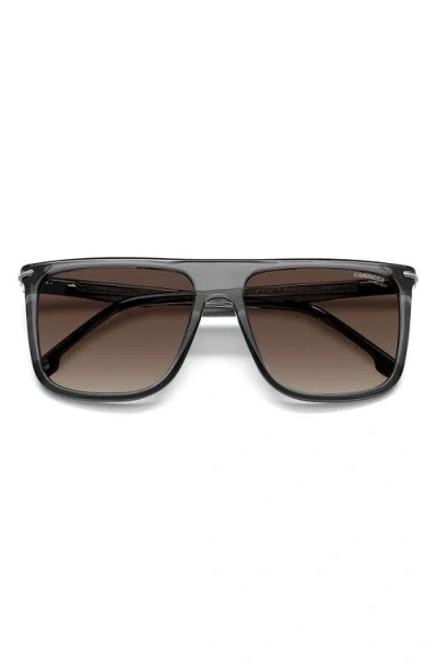 Carrera Eyewear Gradient Oversize Rectangular Sunglasses In Gray
