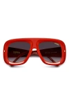 Carrera Eyewear Special Edition Flaglab 18 57mm Gradient Square Shield Sunglasses In Multi