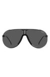 Carrera Eyewear Superchampion 99mm Aviator Sunglasses In Silver
