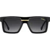 Carrera Eyewear Victory 55mm Gradient Rectangular Sunglasses In Burgundy
