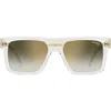 Carrera Eyewear Victory 55mm Gradient Rectangular Sunglasses In Transparent