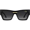 Carrera Eyewear Victory 57mm Gradient Rectangular Sunglasses In Black