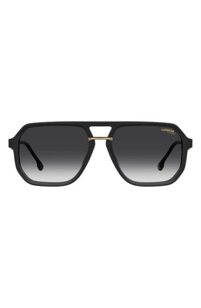 Carrera Eyewear Victory 58mm Gradient Rectangular Sunglasses In Black