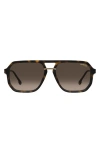 Carrera Eyewear Victory 58mm Gradient Rectangular Sunglasses In Brown