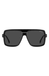 Carrera Eyewear Victory 58mm Rectangular Flat Top Sunglasses In Multi