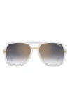 Carrera Eyewear Victory 59mm Gradient Square Geometric Sunglasses