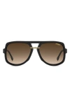 Carrera Eyewear Victory 59mm Gradient Square Geometric Sunglasses
