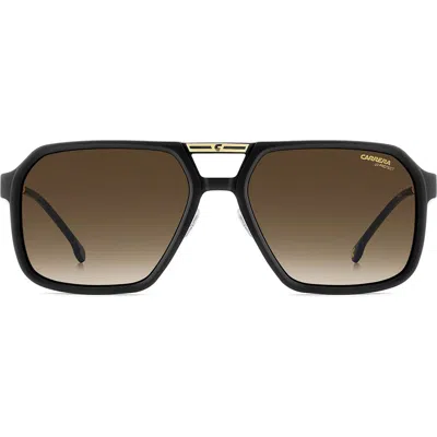 Carrera Eyewear Victory 59mm Gradient Square Sunglasses In Black