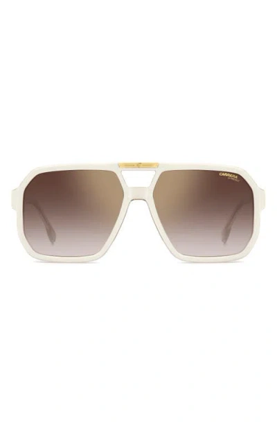 Carrera Eyewear Victory 60mm Square Sunglasses In Gold