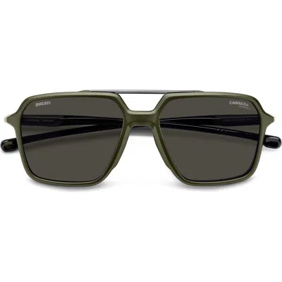 Carrera Eyewear X Ducati 55mm Carduc Rectangle Sunglasses