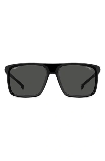 Carrera Eyewear X Ducati 57mm Rectangular Sunglasses In Black