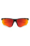 Carrera Eyewear X Ducati 69mm Carduc Rectangle Sunglasses In Matte Black/red