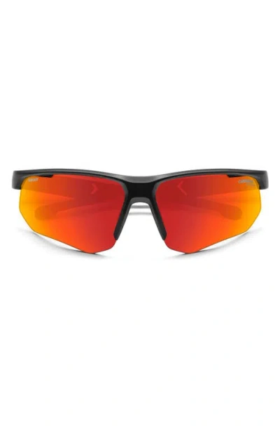 Carrera Eyewear X Ducati 69mm Carduc Rectangle Sunglasses In Matte Black/red