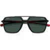 Carrera Eyewear X Ducati Carduc 55mm Rectangular Aviator Sunglasses In Multi