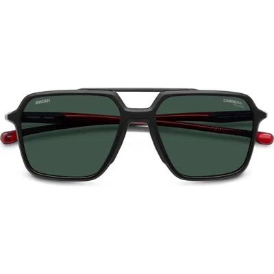 Carrera Eyewear X Ducati Carduc 55mm Rectangular Aviator Sunglasses