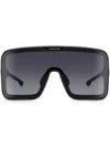 Carrera Flagbag Shield-frame Sunglasses In Black
