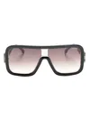 Carrera Flaglab 14 Mask-frame Sunglasses In Black