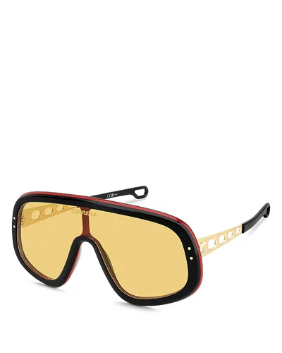 Carrera Flaglab Shield Sunglasses, 54mm In Black Gold