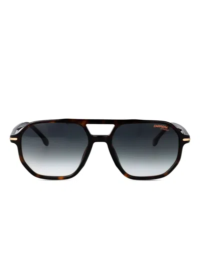 Carrera Geometric-frame Sunglasses In Brown