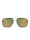 Carrera Geometric-frame Sunglasses In Gold