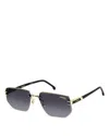 Carrera Geometric Sunglasses, 60mm In Gold/gray Gradient