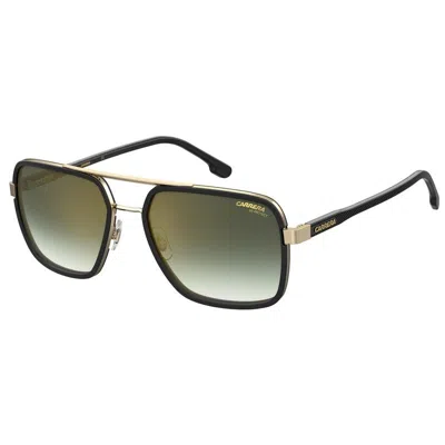 Carrera Gold Black Metal Sunglasses In Green