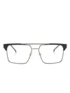 Carrera Ruthenium Black Stainless Steel Glasses In Black