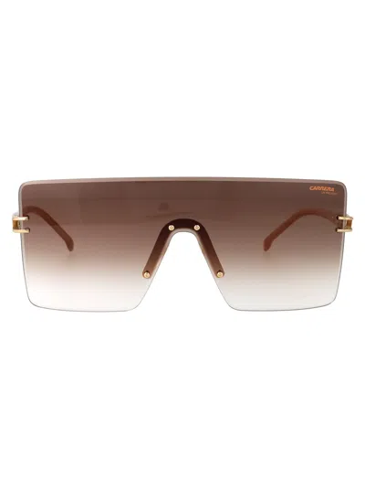 Carrera Gold Ivory Metal Sunglasses In Brown