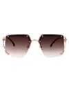 Carrera Goldivory Stainless Steel Sunglasses In Brown
