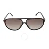 Carrera Gradient Brown Pilot Men's Sunglasses  257/s 0086/ha 60 In Brown