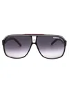 Carrera Blackcrystal Blackcrystalwhite Acetate Sunglasses In Gray