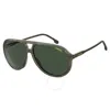 Carrera Green Pilot Men's Sunglasses  237/s 079u 61/13