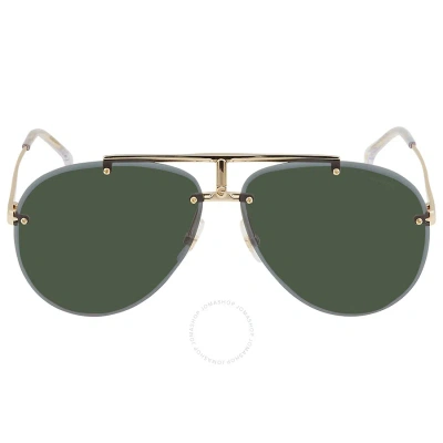 Carrera Green Pilot Unisex Sunglasses  1032/s 0j5g/qt 62 In Gold / Green