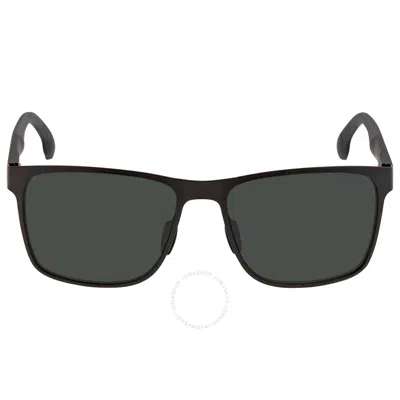 Carrera Green Rectangular Men's Sunglasses  8026/s 0003/qt 57 In Black