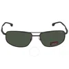 Carrera Green Rectangular Men's Sunglasses  8036/s 0003/qt 62 In Green
