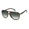 Carrera Unisex 1045/s Sunglasses In Havana/green Shaded
