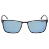 Carrera Grey Blue Mirror Rectangular Men's Sunglasses  8046/s 0pjp/xt 54