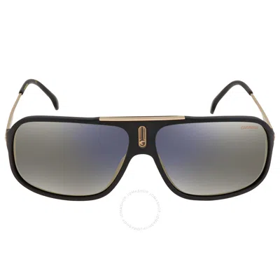 Carrera Grey Gold Mirror Pilot Unisex Sunglasses Cool65 0i46/jo 64 In Black