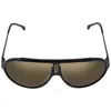 Carrera Grey Gold Mirror Pilot Unisex Sunglasses Endurance 65/n 0003/jo 63 In Grey/gold Tone