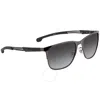 Carrera Grey Gradient Rectangular Men's Sunglasses  4014/gs 0v81/9o 58 In Grey
