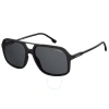 Carrera Grey Navigator Unisex Sunglasses  229/s 0807/ir 59 In Black / Grey