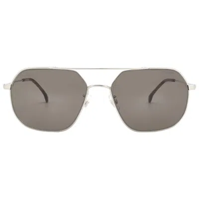 Carrera Grey Pilot Unisex Sunglasses  1035/gs 0010./ir 58 In Brown