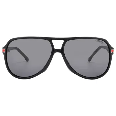 Carrera Grey Pilot Unisex Sunglasses  1045/s 0807/ir 61 In Black