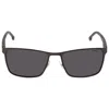 Carrera Grey Rectangular Men's Sunglasses  8048/s 0807/ir 58 In Black
