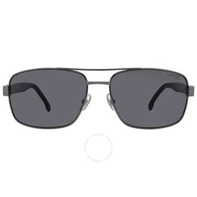 Carrera Grey Rectangular Men's Sunglasses  8063/s 0kj1/ir 61