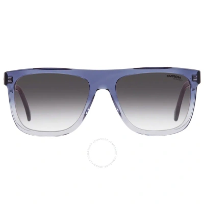 Carrera Grey Shaded Blue Browline Men's Sunglasses  267/s 0wta/gb 56 In Blue / Grey